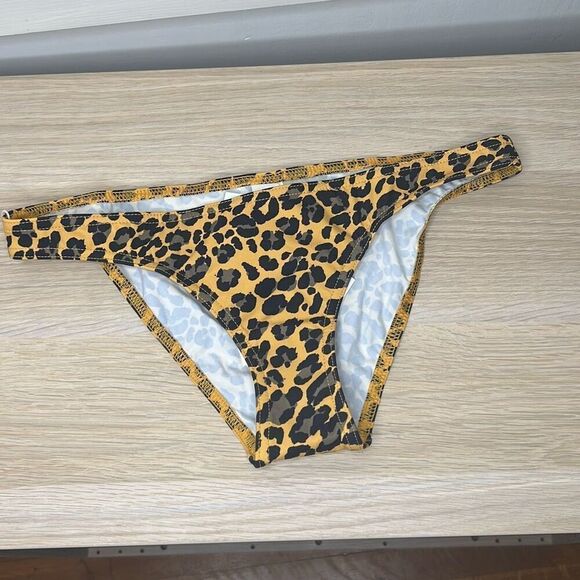 Zimmerman Mustard Leopard Bikini Bottom Swimsuit Nwt Size 1- Small 4-6 - Picture 1 of 3